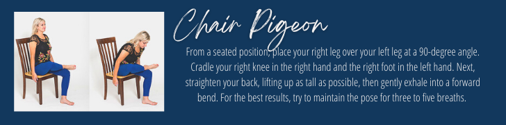 Seated Pigeon pose