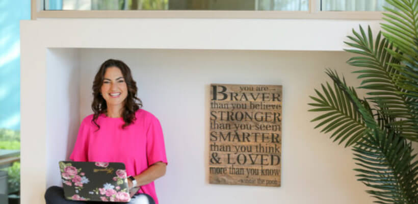 employee enjoying corporate wellness program